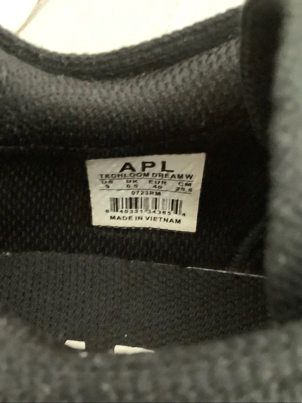 APL TechLoom Dream Black Knit Athletic Sneakers
